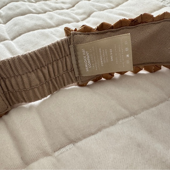 Hemlock Women's Brown Straw Sun Visor - Picture 2 of 2